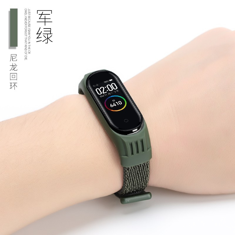 Dây đeo sợi nylon mềm thoáng khí thay thế cho Xiaomi Mi Band 6 5 4 3 Xiaomi Miband 3 4 5 6