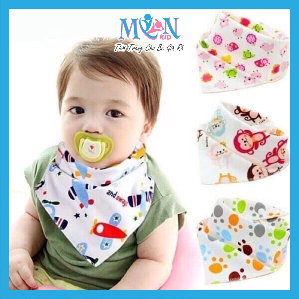 Yếm xô yếm cotton 2 cúc bấm cho bé Monmonkid