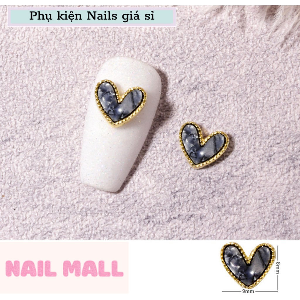 Charm Nail Trái Tim phong cách Hàn Quốc HZ01020304