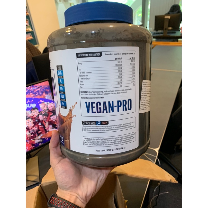 SỮA TĂNG CƠ THỰC VẬT APPLIED NUTRITION VEGAN PRO 2,1KG 70 LẦN DÙNG