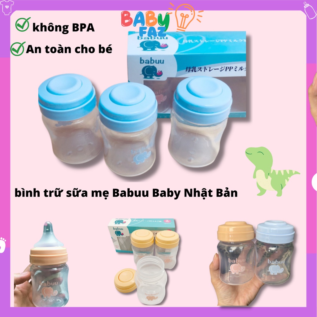 Bình trữ sữa Babuu Baby Nhật Bản