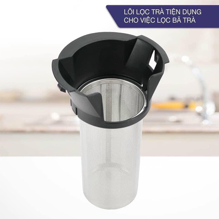 Ấm Siêu Tốc Thủy Tinh Có Lõi Lọc Trà 1.8 Lít BUCOOK BNP0521