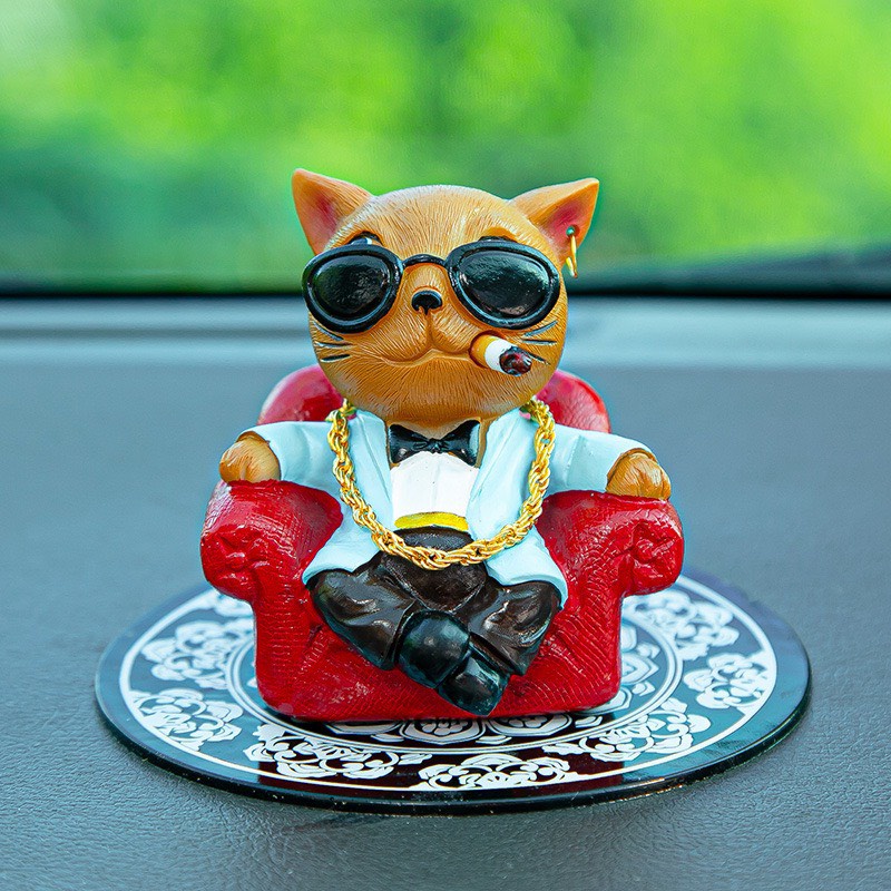 Mèo Talking Tom Siêu Ngầu Trang Trí Taplo Ô Tô , Văn Phòng , Trưng Bày