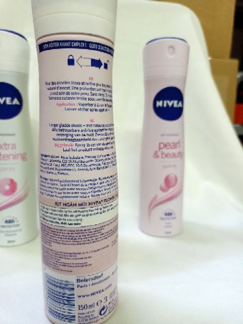 Xịt khử mùi NIVEA nữ ngọc trai quyến rũ (150ml)