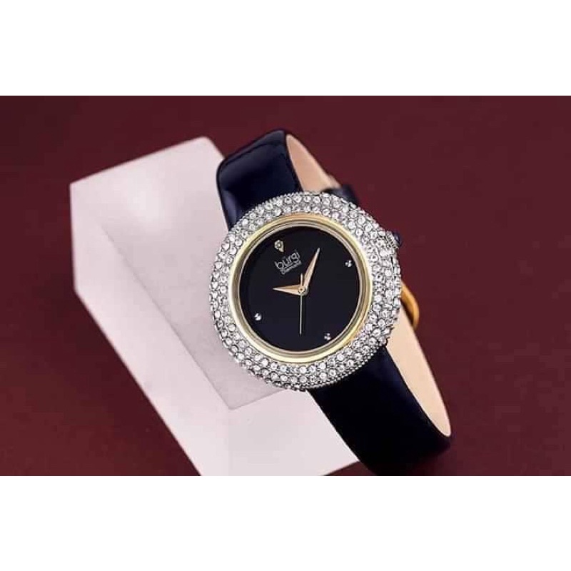 Đồng Hồ Nữ Burgi 199BU case 36mm tím than