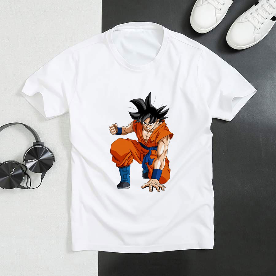 Áo Thun Phim Hoạt Hình Son Goku 7 Viên Ngọc Rồng ( Có Size Trẻ Em ) 56.60