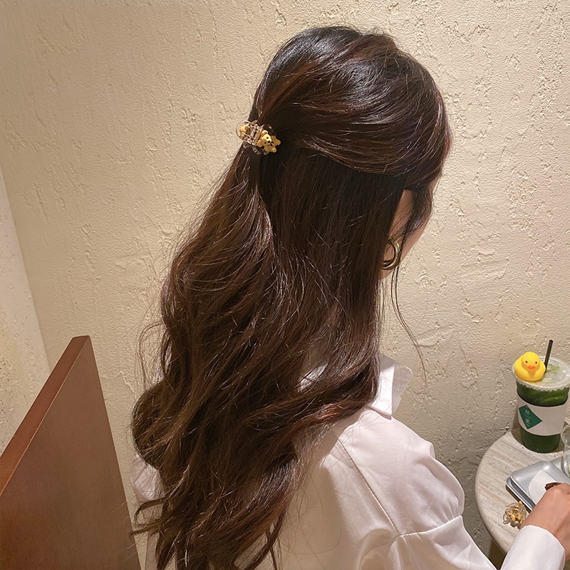 Kẹp Tóc Càng Cua Tạo Kiểu Tóc 3D Chống Trượt Phong Cách Hàn Quốc Cho Nữ