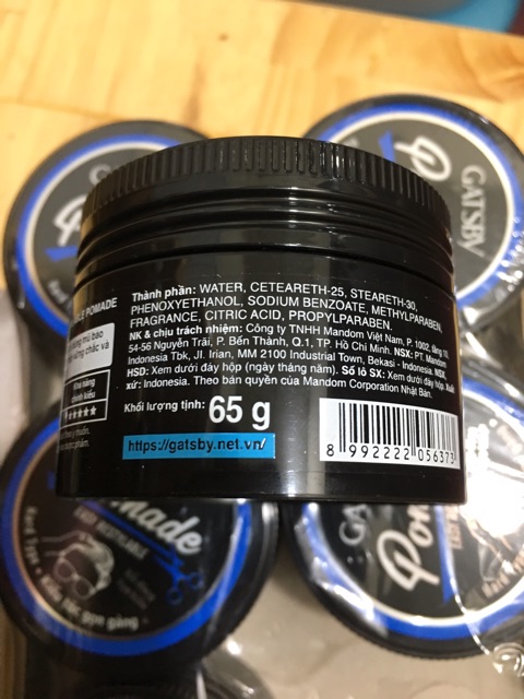 Gatsby Pomade tạo kiểu tóc gọn gàng 65g