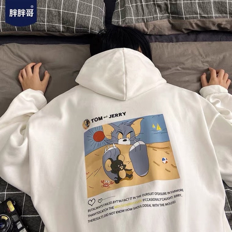 Áo Hoodie Nam Nữ Cặp Đôi Tom and Jerry Đẹp phong cách Hàn Quốc. Chất nỉ dày ấm HD306 Áo Hôdie sweater quà ngẫu nhiên | WebRaoVat - webraovat.net.vn