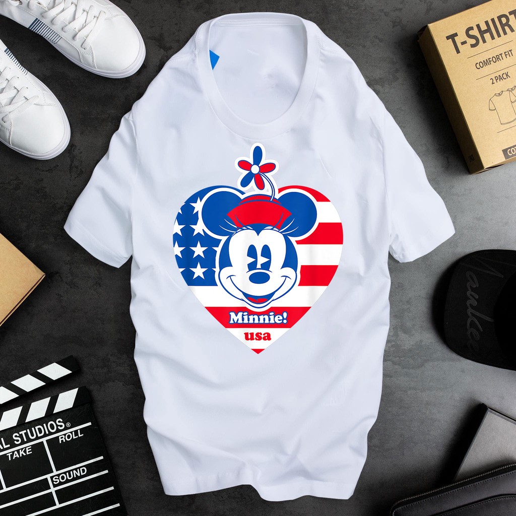 ÁO THUN FORM RỘNG CHUỘT MINNIE IN HÌNH CUTE GIÁ RẺ CỰC SHOCK CÓ SIZE TRẺ EM - 17