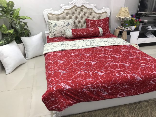 BỘ DRAP THUN 3D khổ to không bị nối vải GIÁ HẤP DẪN. | BigBuy360 - bigbuy360.vn