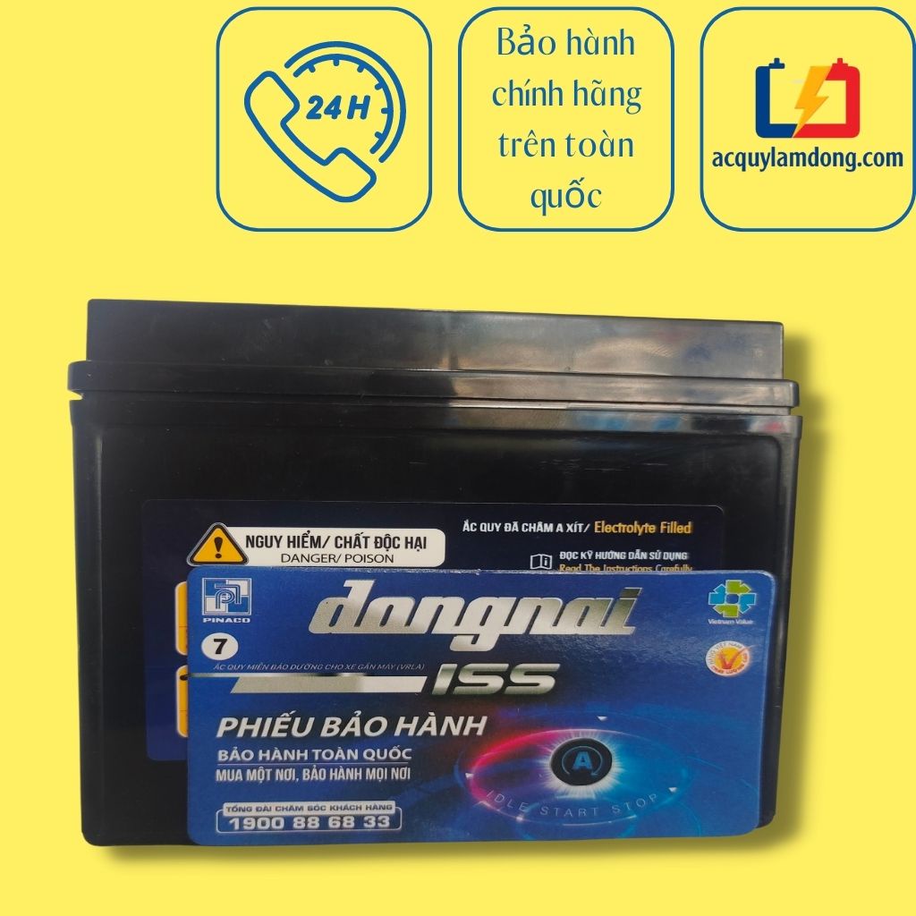 Ắc quy xe máy PINACO miễn bảo dưỡng dành cho các dòng xe Lead, Vision, Arib lade, PCX, Noza
