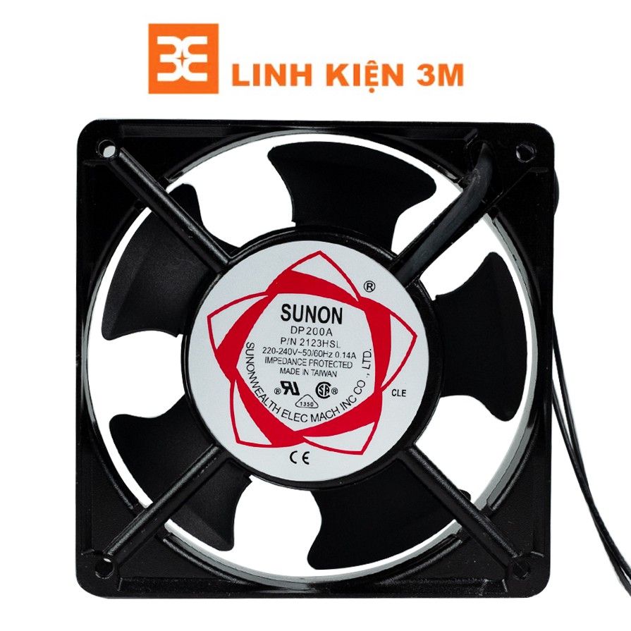 Quạt Tản Nhiệt SUNON 220-240VAC 0.14A TAIWAN