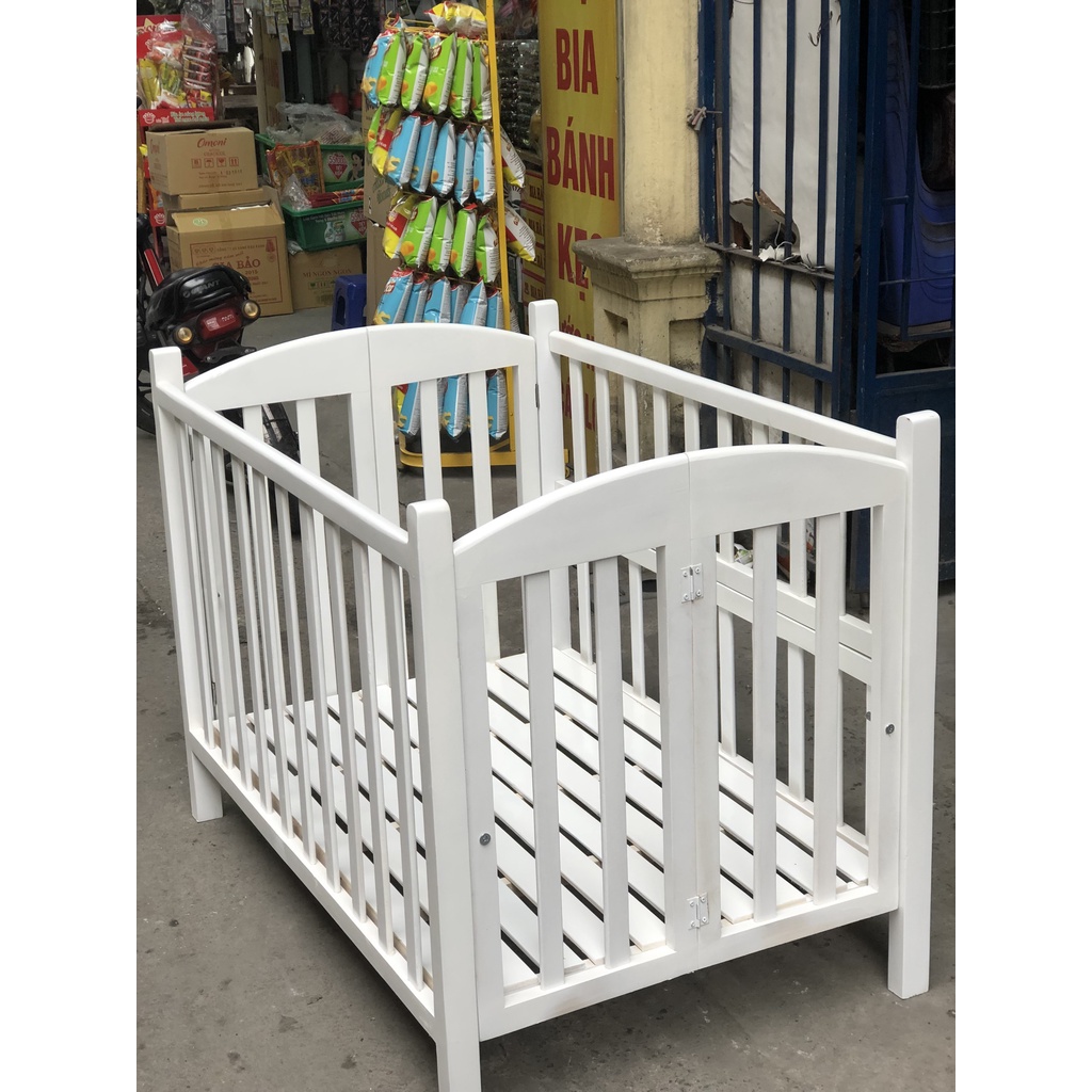 Giường cũi trẻ em, cũi em bé 2in1 kích thước 70x110cm, 80x120cm