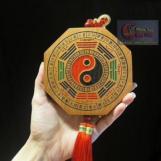 Gương thập nhị địa chi – gỗ đào tự nhiên