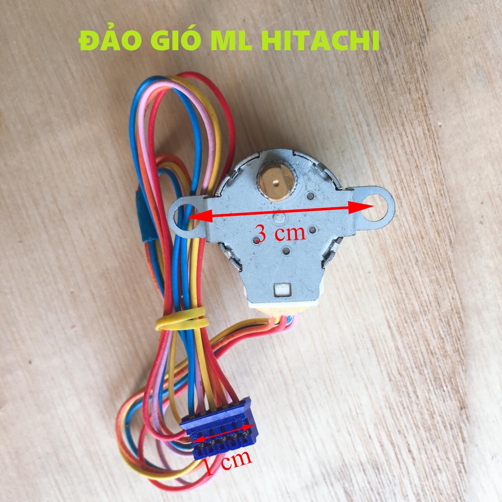 Motor đảo gió máy lạnh Hitachi [ẢNH THẬT] Quạt đảo Hitachi, Motor chậm vẫy gió điều hoà