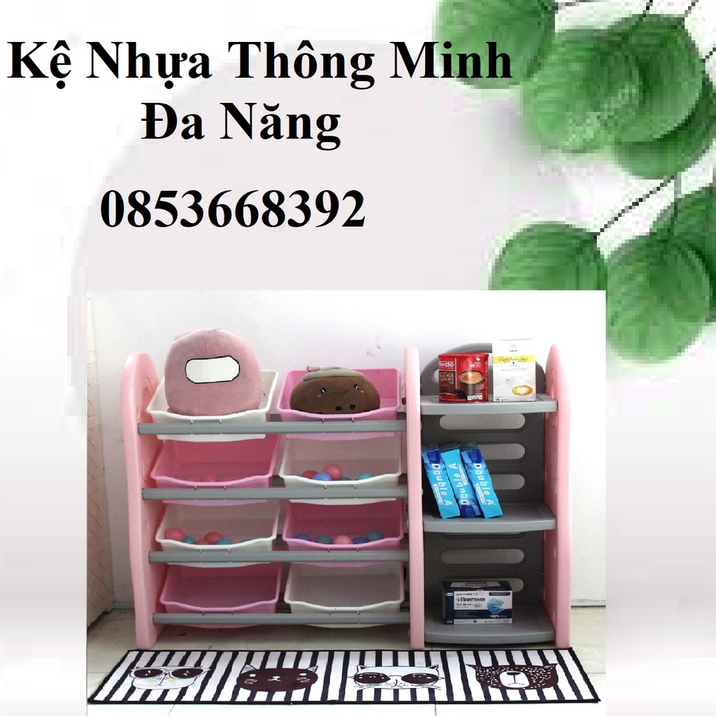 Kệ nhựa đựng đa năng thiết kế thông minh cho bé hình thật shop chụp free ship hcm hàng cao cấp