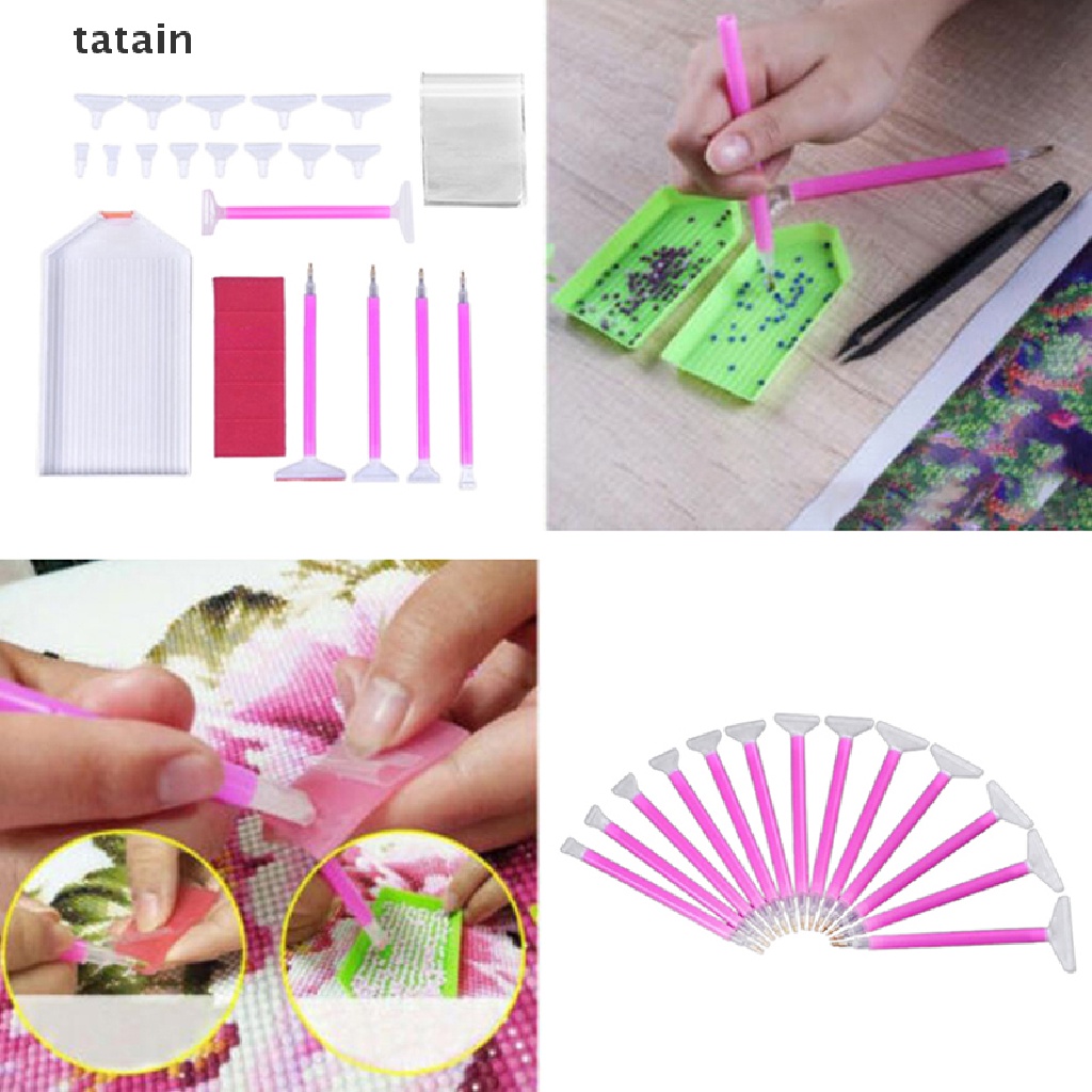 [TAT] 5D Diamond Painting Accessories Kits Crafts DIY Diamond Mosaic Pens Art Tools CVX