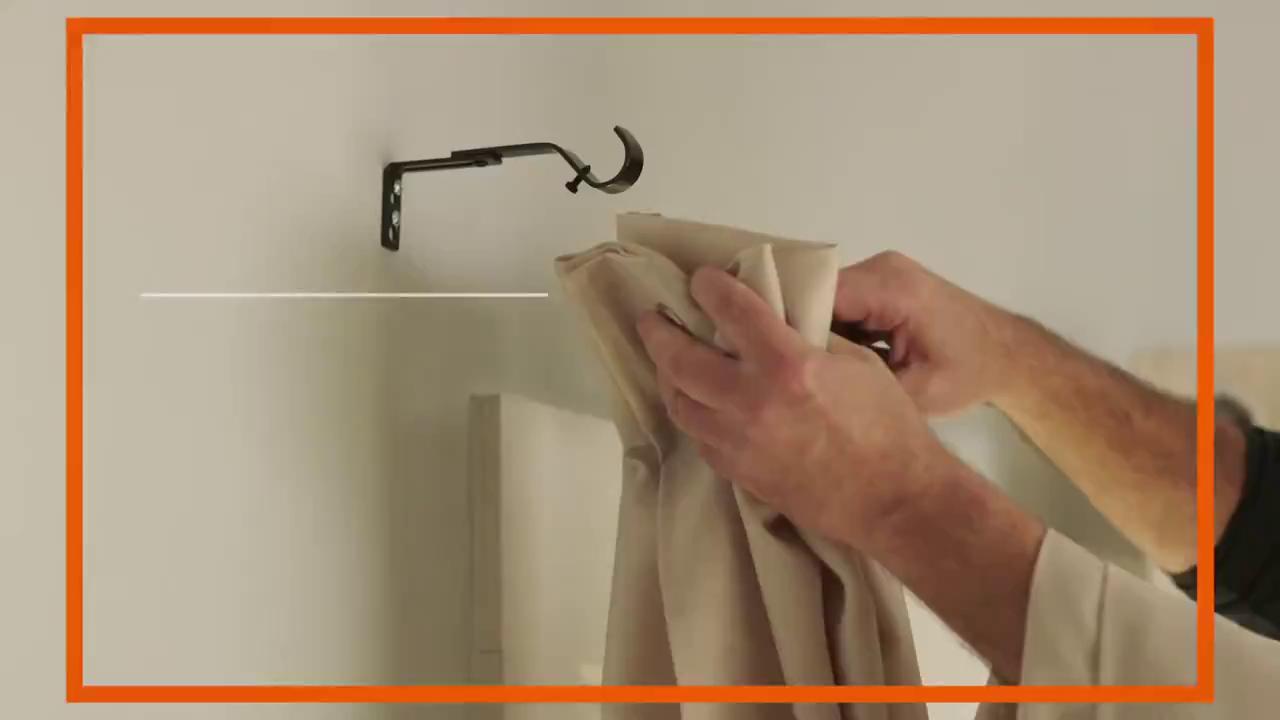 Thanh treo rèm Loại 1 đầy đủ phụ kiện, thanh rèm cửa gồm pát đỡ, đầu chụp, cút cột, ốc vít | BigBuy360 - bigbuy360.vn