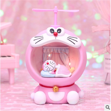 Đèn Ngủ Doraemon Siêu Dễ Thương, Có Lỗ Tiết Kiệm Tiền, Cắm Sạc USB, Đồ Decor - Quà Tặng Sinh Nhật