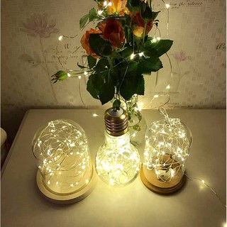 Set 3 dây đèn đom đóm Fairy Light 2m 5m 10m màu vàng ấm
