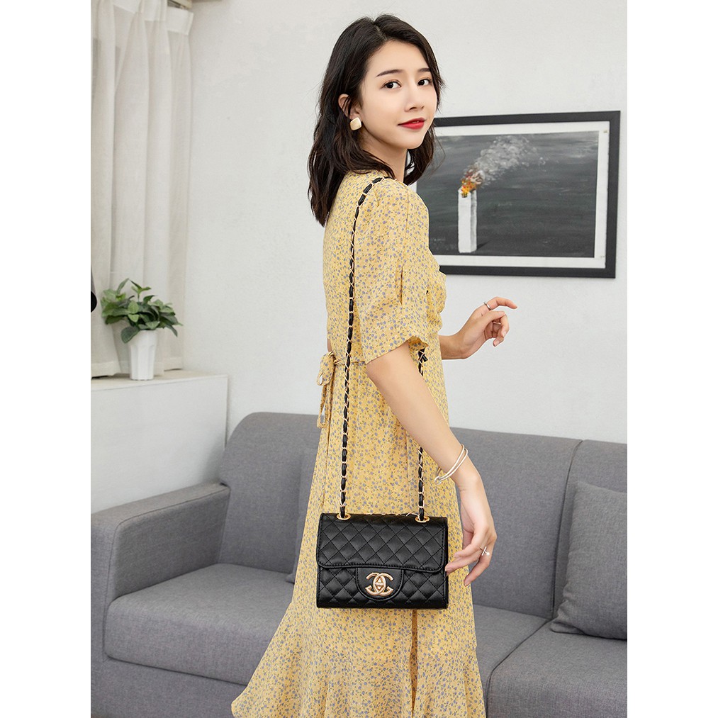 Túi Xách Nữ⚡PG 09⚡Có Ảnh + Video Thật - Giá Rẻ - Da PU Mềm Đẹp - 2 Ngăn + 1 Ngăn Khóa Giữa , Dây Da Luồn Xích Chắc Chắn | BigBuy360 - bigbuy360.vn