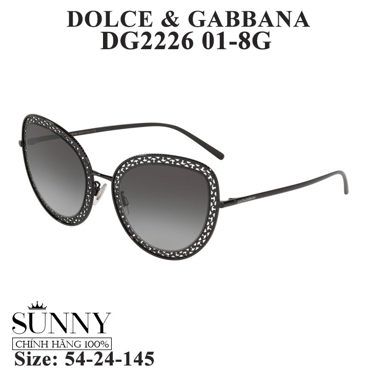 Kính mát chính hãng Dolce Gabbana DG2226 màu sắc thời trang, thiết kế dễ đeo bảo vệ mắt