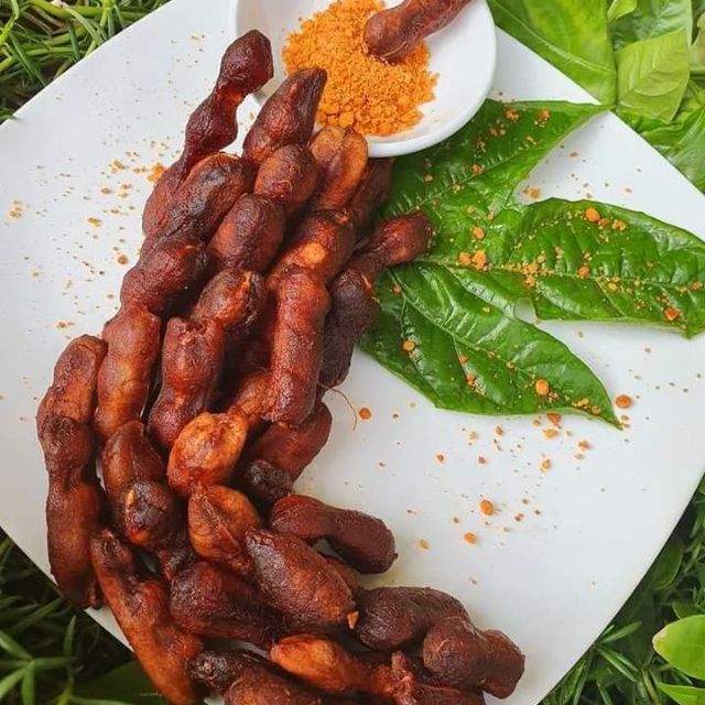 Me lào muối tôm