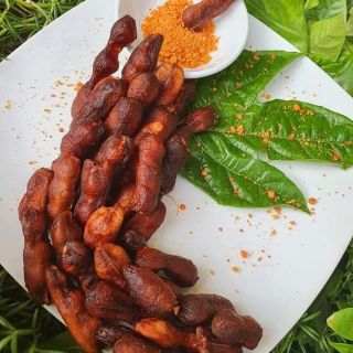Me lào muối tôm