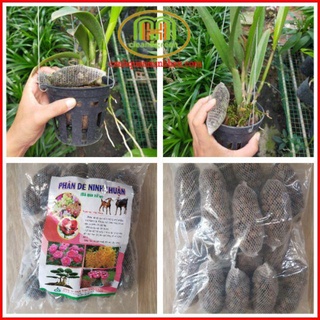 Phân dê trồng lan đã xử lí 16 túi lưới dài 10cm bón phong lan cây hoa cảnh đều được