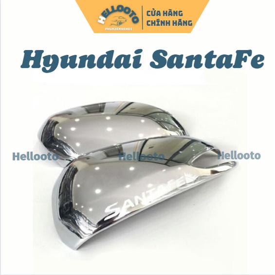 Bộ 2 Ốp Gáo Gương Xe Hyundai SantaFe 2019 2020 2021 mẫu Carbon/ Mạ Crom cao cấp