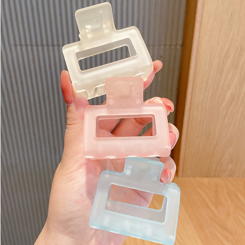 Kẹp tóc chất liệu bằng nhựa acrylic nhiều màu sắc dễ thương