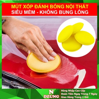 [BỘ 6 CÁI - TẠO BÓNG SIÊU CẤP] Mút Xốp Xoa Bóng Ô tô, Xe Máy - Đánh Bóng Nội Thất, Ngoại Thất Xe Hơi - NDZUNG Nhập Khẩu