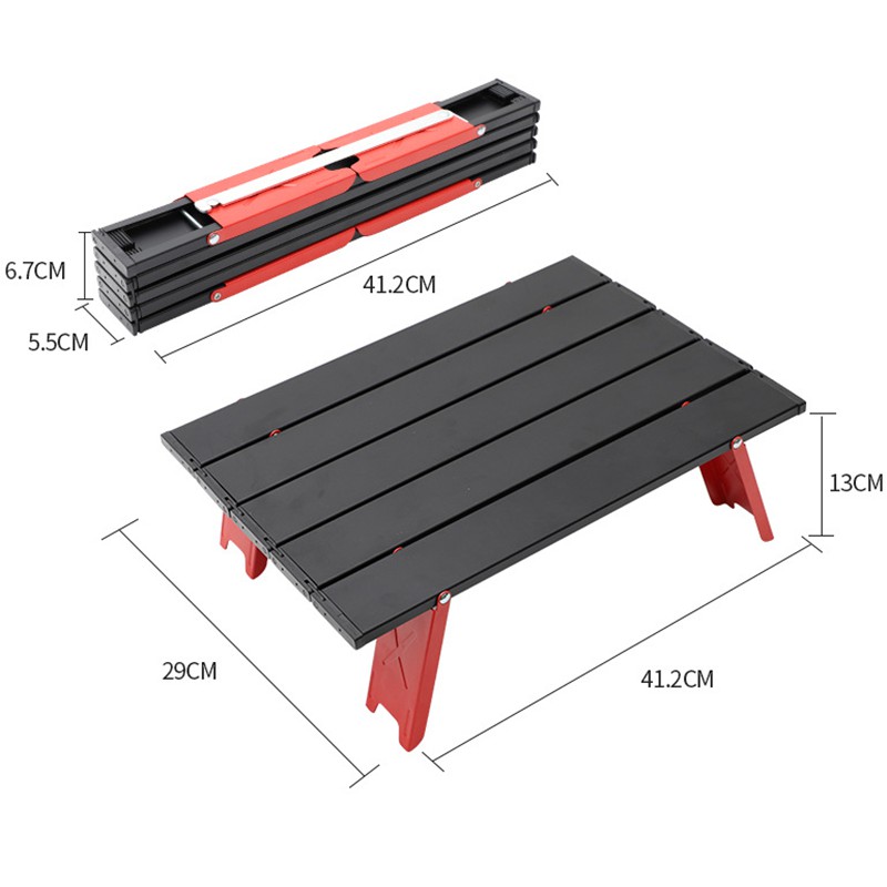 Bàn cắm trại làm từ hợp kim nhôm siêu nhẹ có thể gấp gọn tiện dụng