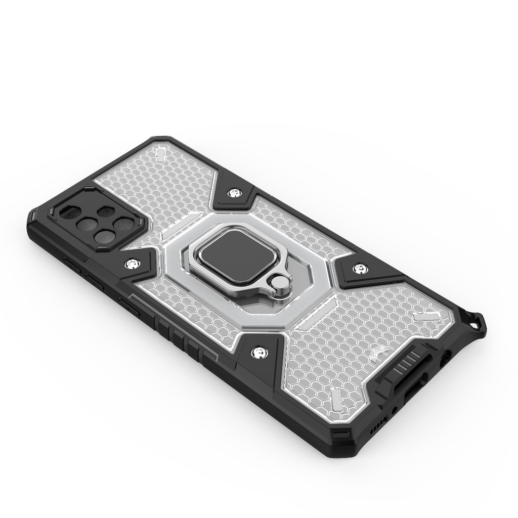 Ốp lưng Samsung A71 tổ Ong Iring không gian mới chống sốc giá đỡ xem phim bảo vệ camera