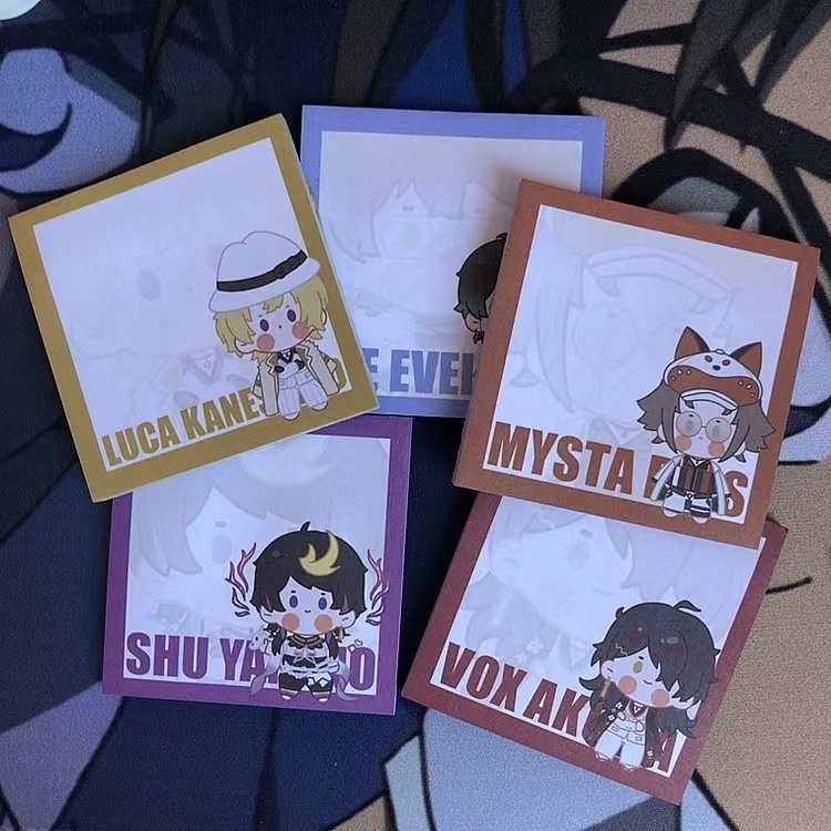 Tập Giấy Ghi Chú In Chữ Luxiem Nijisanji