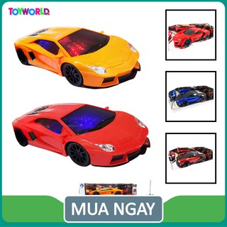 Xe điều khiển từ xa, siêu xe điều khiển từ xa 4 chiều tốc độ cao, có đèn 3D bên trong xe TOYWORLD