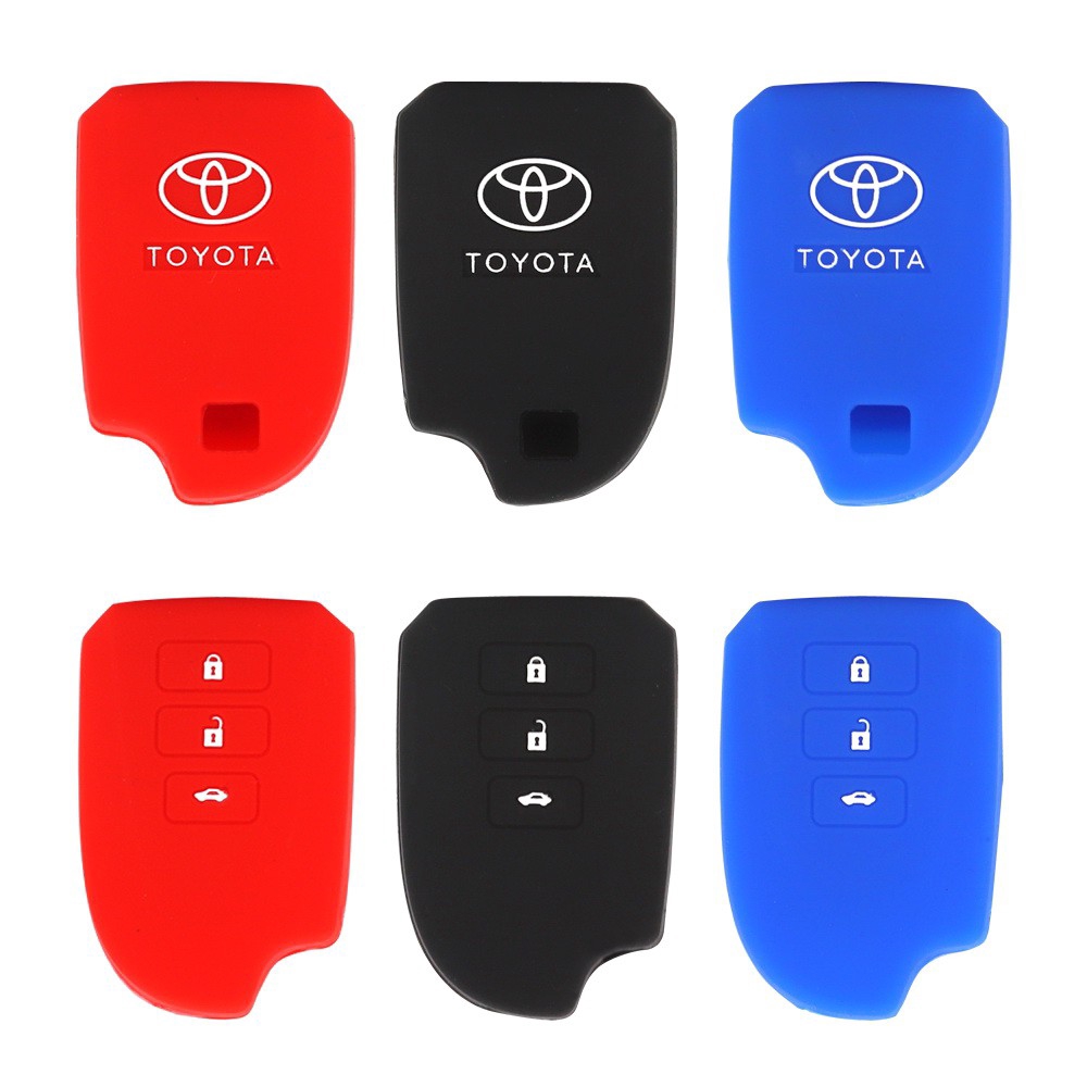 Vỏ silicon cho chìa khóa điều khiển xe Toyota Vios 2014-2018