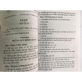 Luật Hộ Tịch