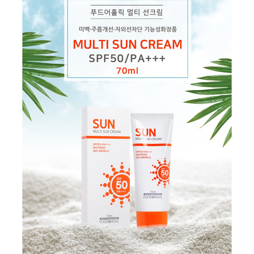 Foodaholic Korea Kem Chống Nắng Bảo Vệ Da Spf50 + Pa + + +