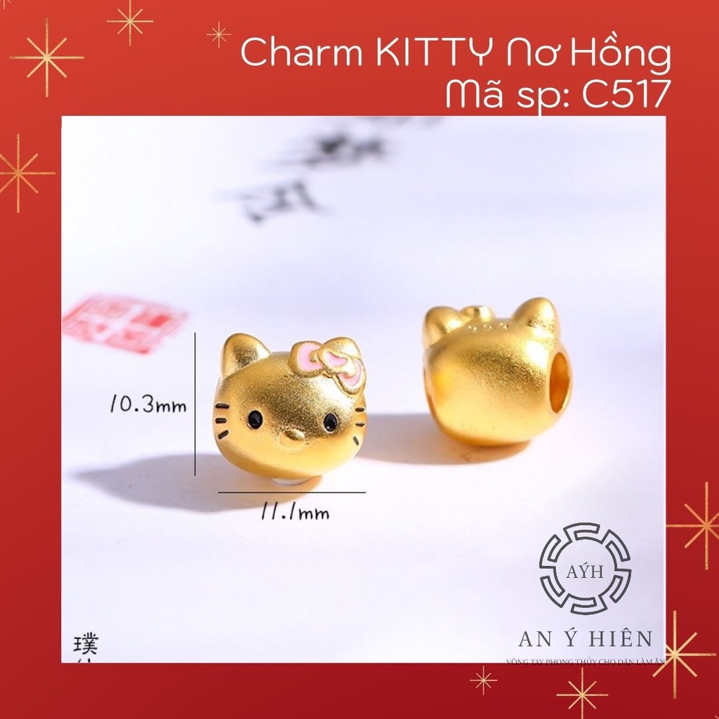 Charm Kitty nơ hồng #C517 ( An Ý Hiên)