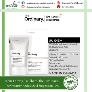 [TOP 1 UY TÍN] Kem Dưỡng Vitamin C The Ordinary Vitamin C Suspension 23% + HA Spheres 2% (BILL ANH)