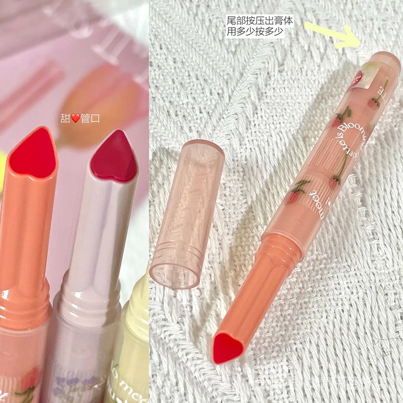 Son Môi Dạng Thạch Có Gương Hình Hoa Và Bút Vẽ