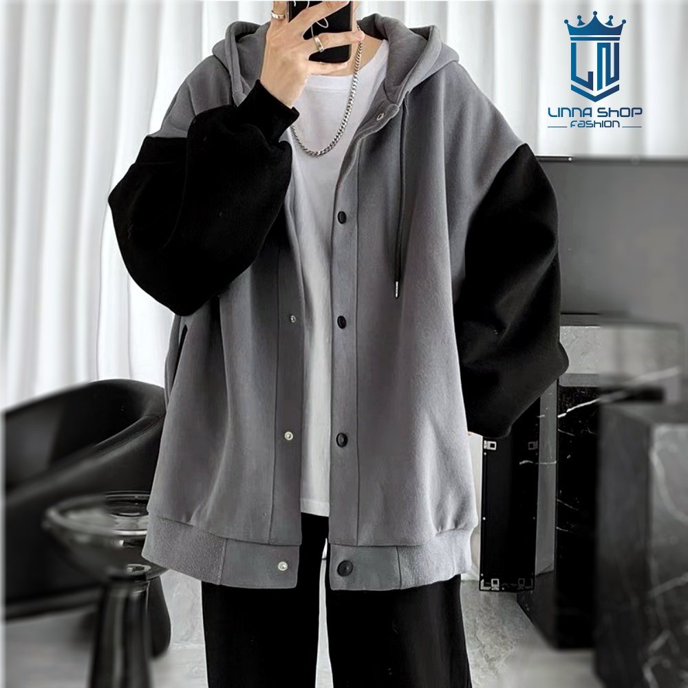 Áo Khoác Nam,Áo Khoác  Nỉ Có Mũ Hoodie Phong Cách Thời Trang Hàn Quốc ,Chất Nỉ Loại 1 ,Dày Dặn ,Nam Nữ Mặc Được.