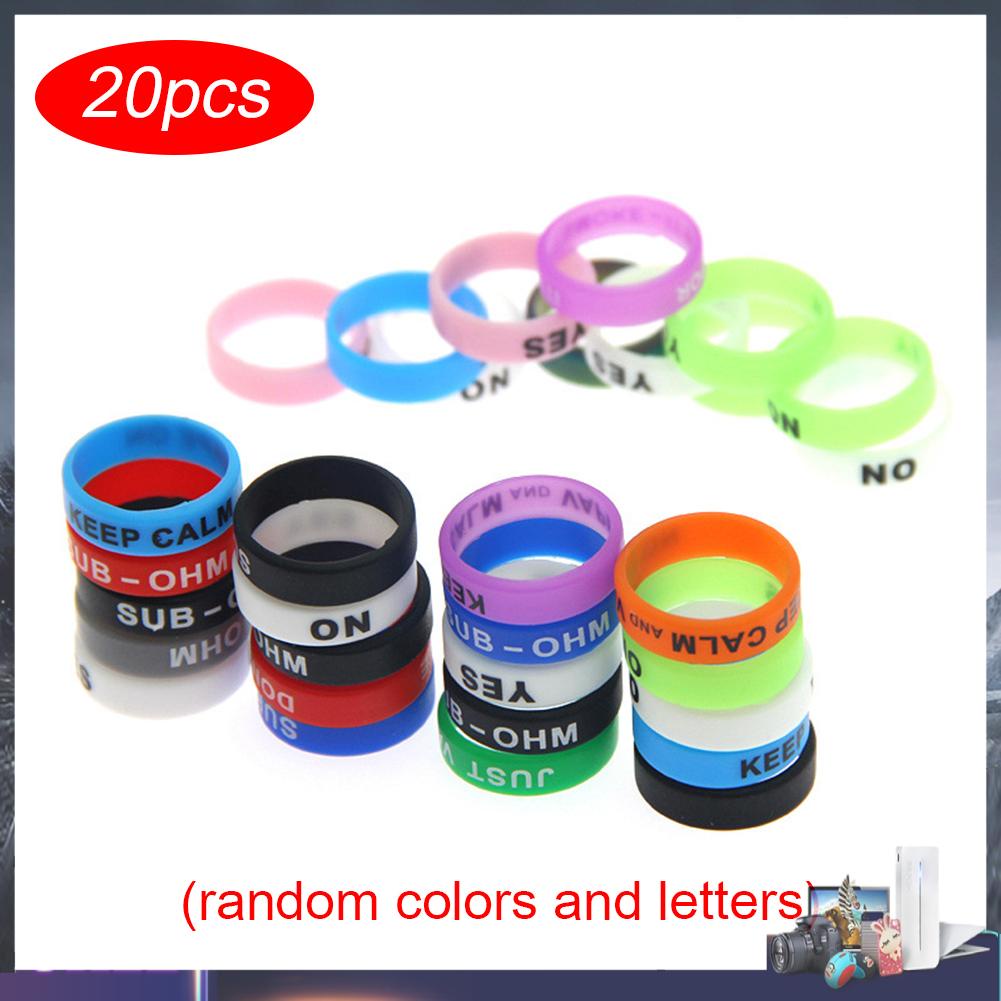 Bộ 20 vòng silicon co giãn bọc cần câu cá chống trượt tiện dụng