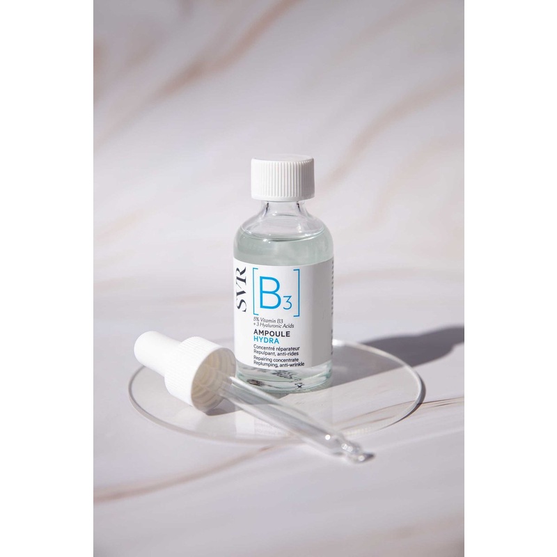 Tinh chất dưỡng da, ngăn ngừa nếp nhăn, phục hồi da và dưỡng ẩm cho da SVR [B3] Ampoule Hydra 30ml