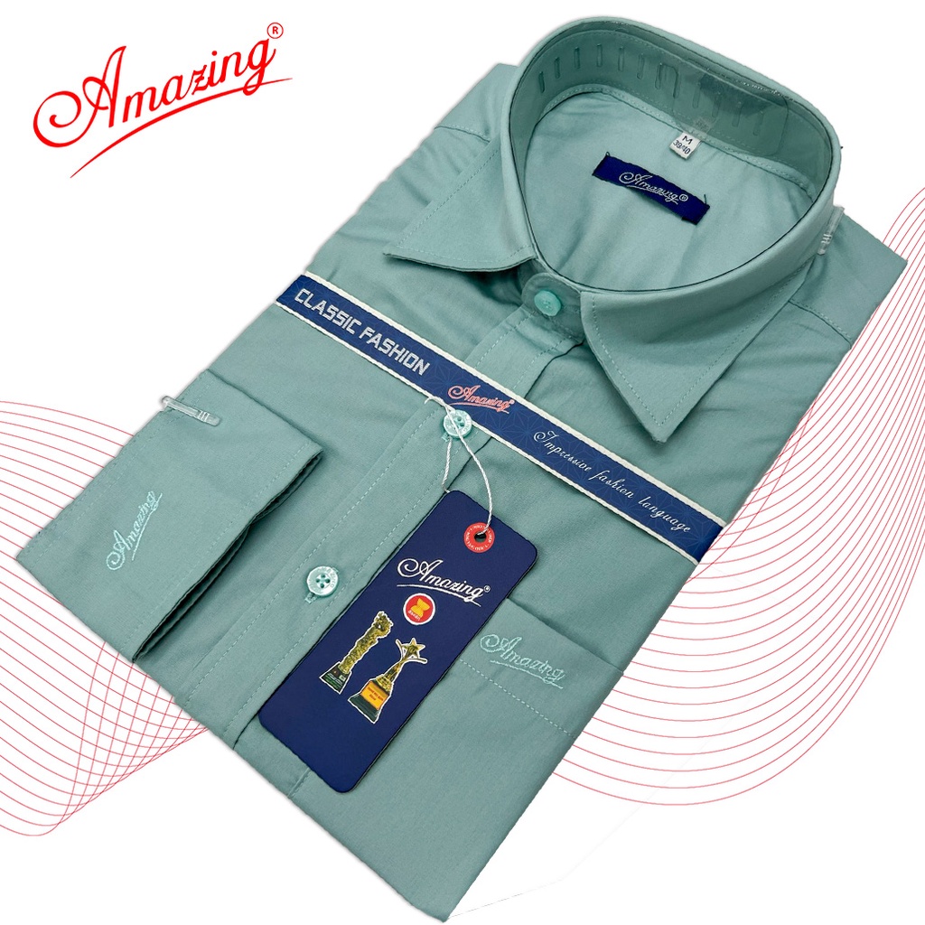 Áo sơ mi đen Amazing, form chuẩn basic vạt bầu, tay dài, chất KT Silk mềm đẹp, thời trang công sở