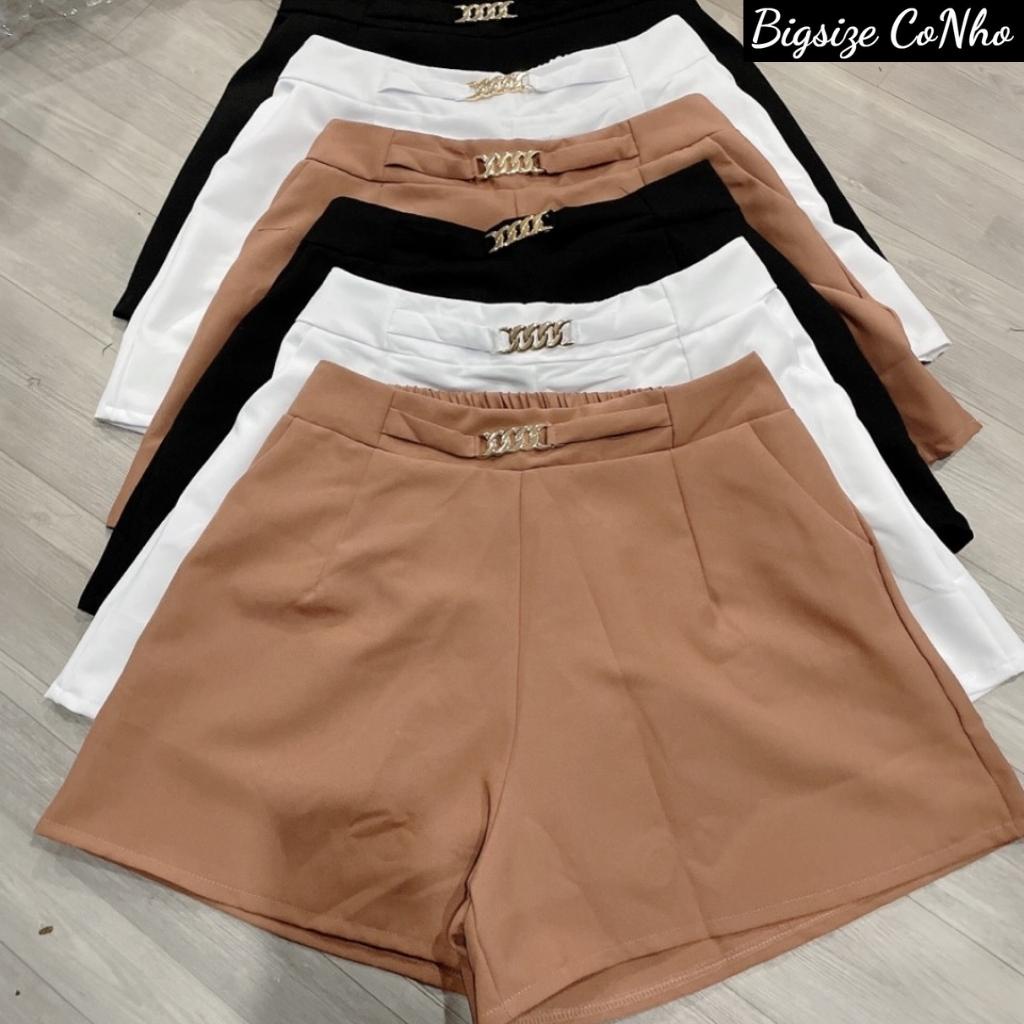 Quần short xích bigsize nữ, Quần đùi bigsize nữ 60-100kg QDX