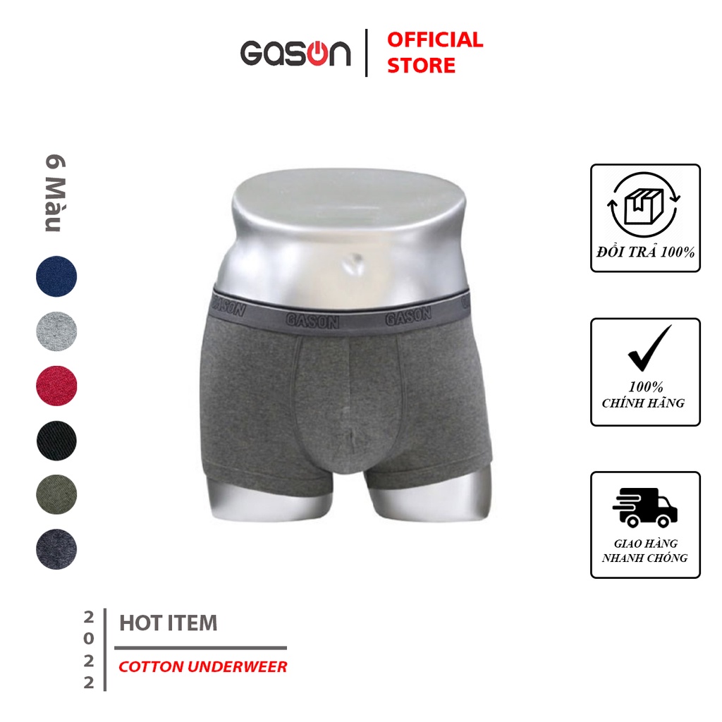 Quần lót nam cotton cao cấp boxer Gason 222[Follower+Combo+Giảm giá]
