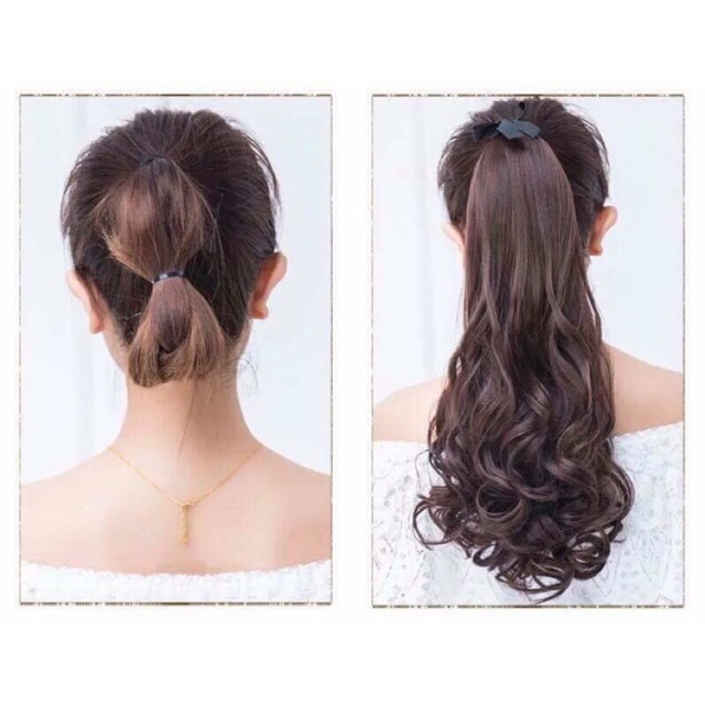 Tóc cột 😍 free ship❤️xoăn đuôi lửng cao cấp